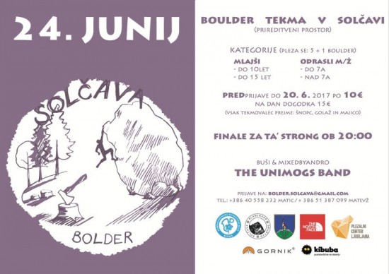 BOULDER TEKMA V SOLČAVI